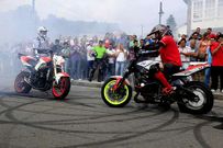 La demostraci�n motera de Ponteceso fue espectacular.