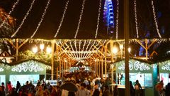 Imagen de archivo del mercadillo navideño de Vigo