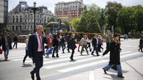 Una calle de Oviedo