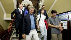 Alberto N��ez Feij�o en una reciente imagen en la Casa do Concello de Lugo