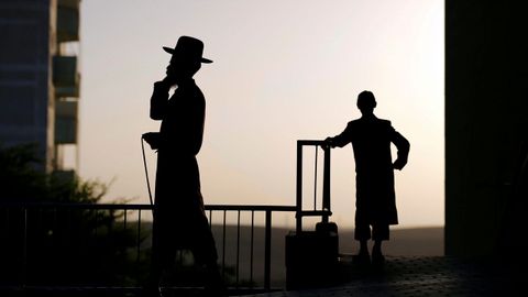 Judos ultraortodoxos en la ciudad de Arad, en Israel.