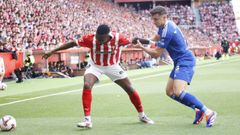 Derbi asturiano entre el Real Sporting de Gijon y el Real Oviedo en El Molin�n