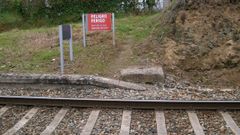 Uno de los puntos peligrosos que ser�n cerrados por Adif en la l�nea ferroviaria de Monforte a Lugo