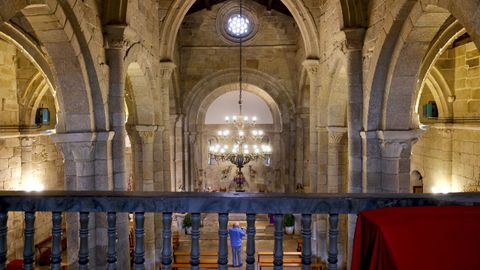 Imagen del templo del monasterio de Bergondo desde el coro.