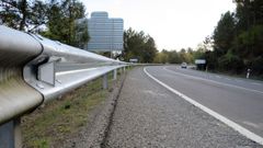 Un tramo de la carretera N-540 a su paso por Chantada, donde se produjo el accidente, en una imagen de archivo