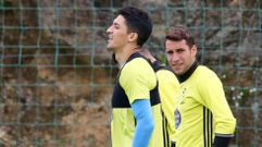 Entrenamiento del Celta en A Madroa
