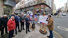 Jos� Tom� y la alcaldesa de Lugo, Lara M�ndez, presentaron el proyecto de reforma de la calle San Isidro Labrador, junto a la avenida da Coru�a