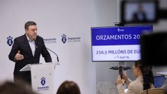 El presidente de la Diputacin de A Corua, Valentn Gonzlez Formoso, presente los Orzamentos 2026