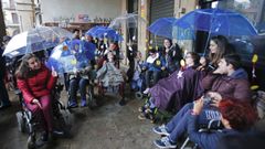 Acto, en la plaza de la Herrer�a, del D�a Internacional de las personas con discapacidad