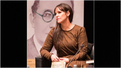 A escritora Iria Collazo L&oacute;pez (Barro, 1981).