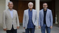 De esquerda a dereita, Valent�n Garc�a, V�ctor F. Freixanes e Vicente Feijoo.