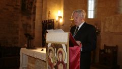 El conde de Fontao pregonando la Semana Santa en San Marti�o