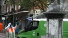 Limpieza en una calle de Bilbao