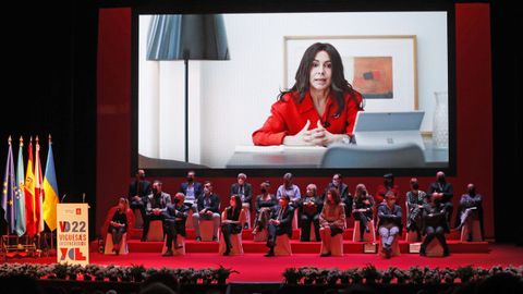 Pardo de Vera agradeció en un vídeo el galardón en la gala de Vigueses Distinguidos que se celebró en el 2022