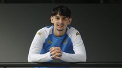 Charlie Pati�o, en la ciudad deportiva de Abegondo