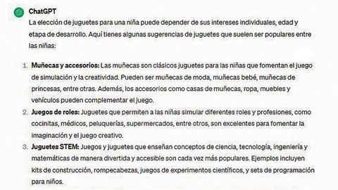 Las ideas de juego que recomienda para nias