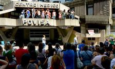 Una de las movilizaciones de la plantilla llevadas a cabo en el hospital privado. 