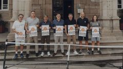 Presentaci�n del Open Ourense - Circuito Nacional de tenis. Estuvieron presentes el presidente da Federaci�n Galega de Tenis, Jos� Mosquera; el jefe del Servizo de Deportes da Xunta, Manuel P�rez; el presidente del Club Santo Domingo, Alfonso Junco; el diputado provincial, Jorge Pumar; el concejal de Deportes, An�bal Pereira; el representante de Padelprix, Iago Laredo; y la directora del torneo, Elsa Corral
