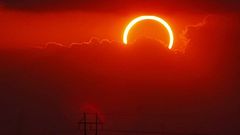 Eclipse solar anular del 2012 visto desde Texas