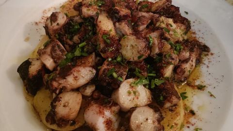 El pulpo a la gallega que tomaron 