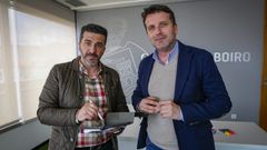 Imagen de archivo del teniente de alcalde de Boiro, Luis Ruiz, y del regidor, Jos� Ram�n Romero.