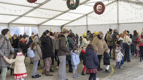 Fiesta de fin de ao en la plaza de la Constitucin de Vlilalba, organizada por el Concello