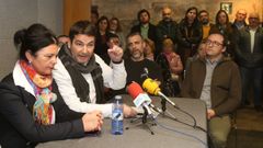 Manuel Su�rez, segundo pola esquerda, durante unha intervenci�n na mancomunidade