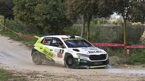 Javier Pardo durante el Rali de La Nucía