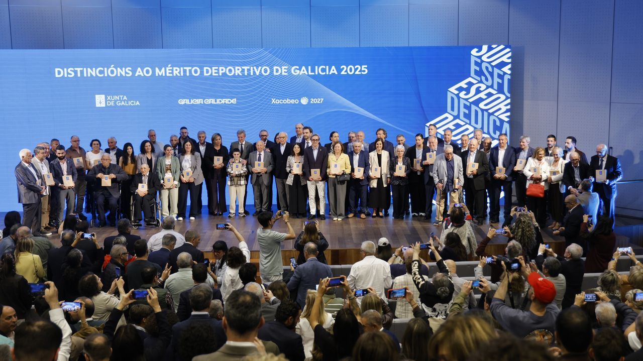 Rueda pone en valor el buen momento del deporte gallego y su papel como motor social y económico en la entrega de las distinciones al mérito deportivo de Galicia del 2025