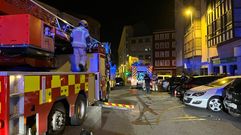 El incendio requiri� la movilizaci�n de varios equipos de los bomberos de Ferrol.