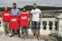Varela y Sonia Out�n acudieron ayer a Carril a apoyar la presentaci�n del festival gratuito. 