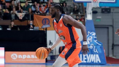 Mus Barro, durante un partido del Leyma Coru&ntilde;a.