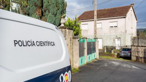 Vivienda de Condesa, en Mourente (Pontevedra), en la que falleci� un hombre de 57 a�os