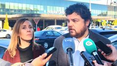 Los diputados socialistas Noa D�az y Julio Torrado