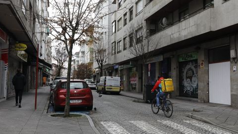 Imagen de archivo de la calle Cabeza de Manzaneda de Ourense.