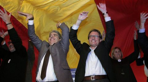 Artur Mas y Francesc Homs, en una imagen del pasado 18 de diciembre