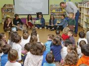�O grilo M�llelo� visit� el martes el colegio Berganti�os. 