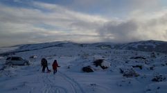 La primera nevada del oto�o en A Lama