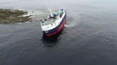 Naufragio de un barco de armador gallego en Escocia