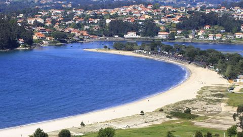 Playa de Ladeira, en Baiona