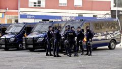 Dispositivo policial en Bala�dos en una imagen de archivo.