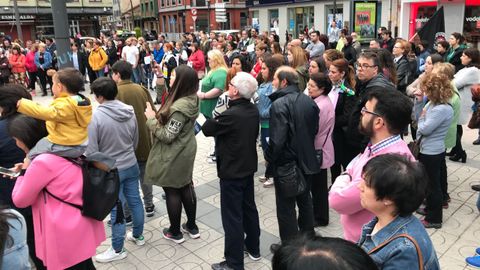 Concentraci�n contra la sentencia de la Manada en La Felguera