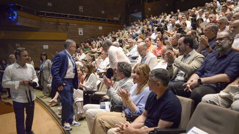 Celebración de los veinte años de Transmedia en el auditorio de Veterinaria