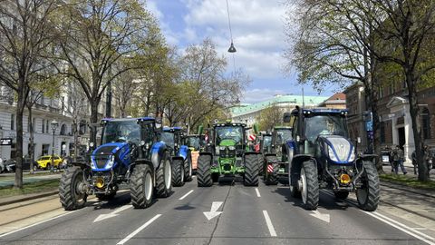 Imagen de archivo d euna de las protestas contra el acuerdo entre la UE y Mercosur celebrada en abril pasado en Austria