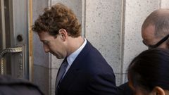 Fundador, presidente y director ejecutivo de Facebook, Mark Zuckerberg, el pasado febrero durante una sesi�n de un proceso judicial en Los �ngeles muy similar al que acaba de culminar en Nuevo M�xico.