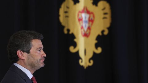 El líder de la ultraderechista Chega, André Ventura, en el palacio de Belém