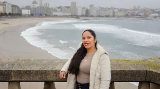 Eliana L&oacute;pez, la estudiante colombiana de 34 a&ntilde;os rescatada el domingo tras ser arrastrada por las olas en Riazor.