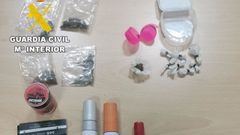 Drogas incautadas por la Guardia Civil de Cedeira
