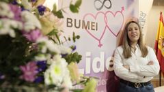 Luc�a Casal, antes de su ponencia este viernes en Viveiro.