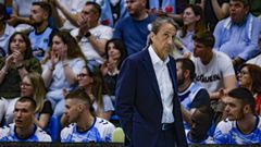 Luis Casimiro, durante el partido contra el Joventut en el Pazo en la jornada 28 de la Liga 2025-2026